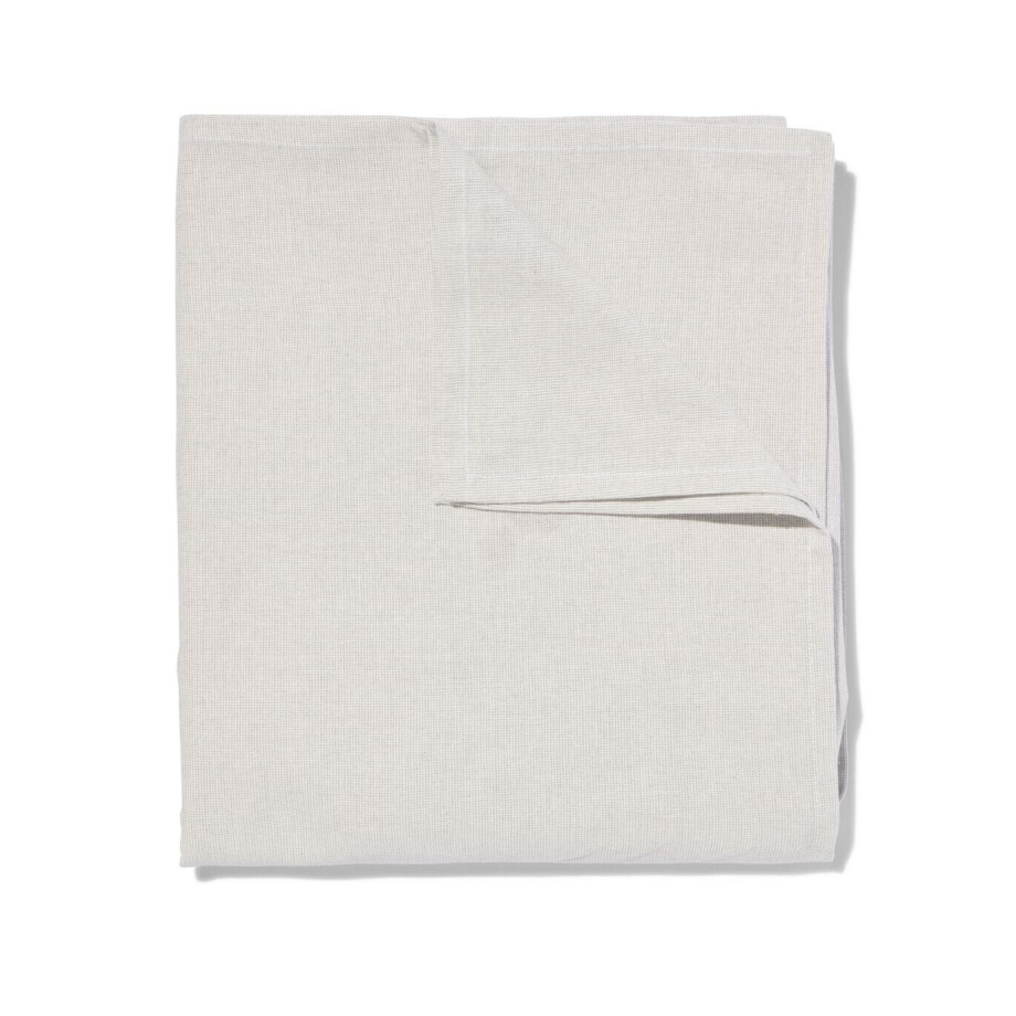 HEMA HEMA Tafelkleed Grijs Chambray Katoen 140x240 (grijs) afbeelding 1