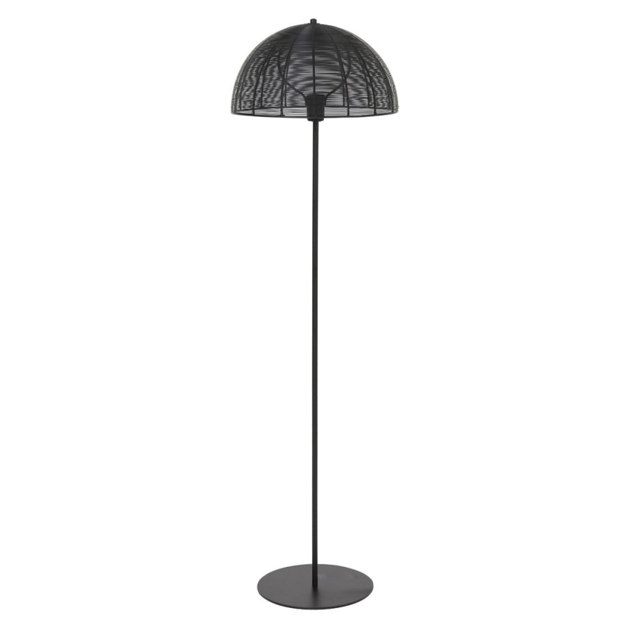 Light & Living Vloerlamp 'Klobu', mat zwart afbeelding 1