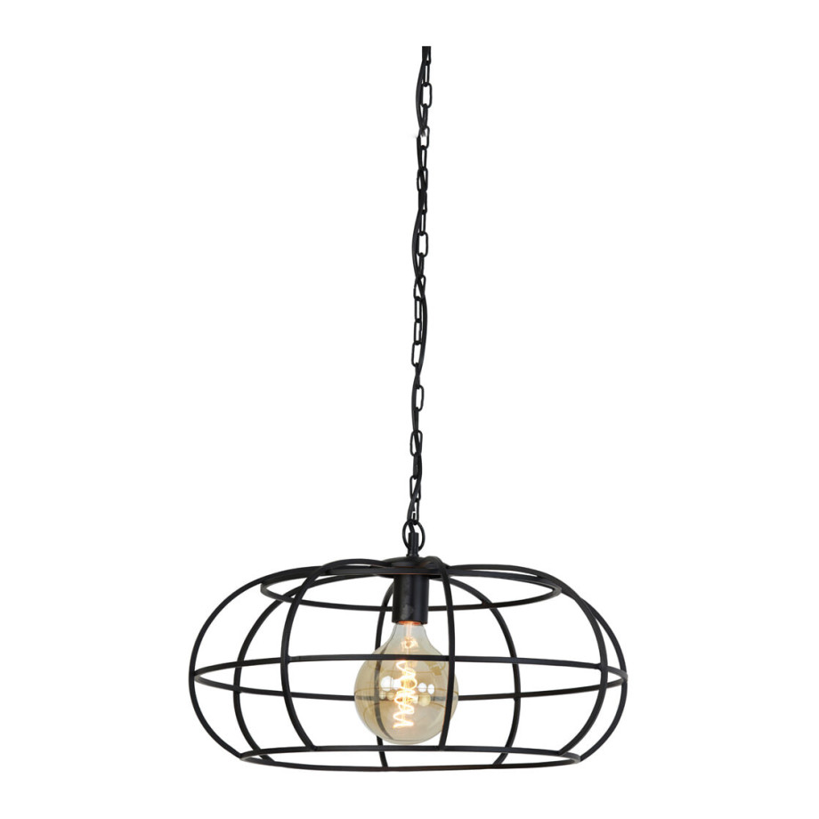 Light & Living Hanglamp 'Imelda' Ø53cm, mat zwart afbeelding 1