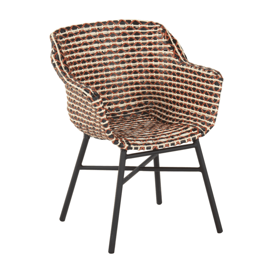 Hartman Tuinstoel 'Delphine' Wicker, kleur Rood Hartman Tuinstoel 'Delphine' Wicker, kleur Rood afbeelding 1