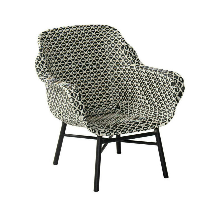 Hartman Outdoor Loungestoel 'Delphine' kleur Zwart Hartman Outdoor Loungestoel 'Delphine' kleur Zwart afbeelding 1