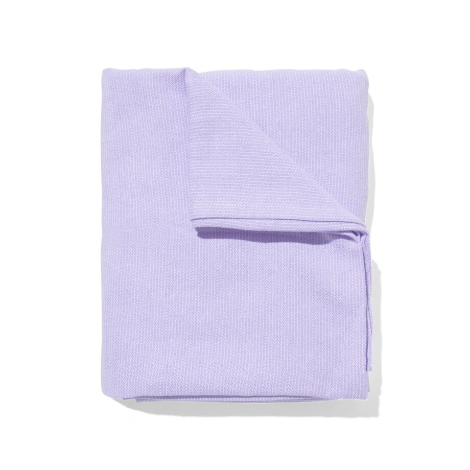 HEMA HEMA Tafelkleed Katoen 140x240 Lila (naturel) afbeelding 1