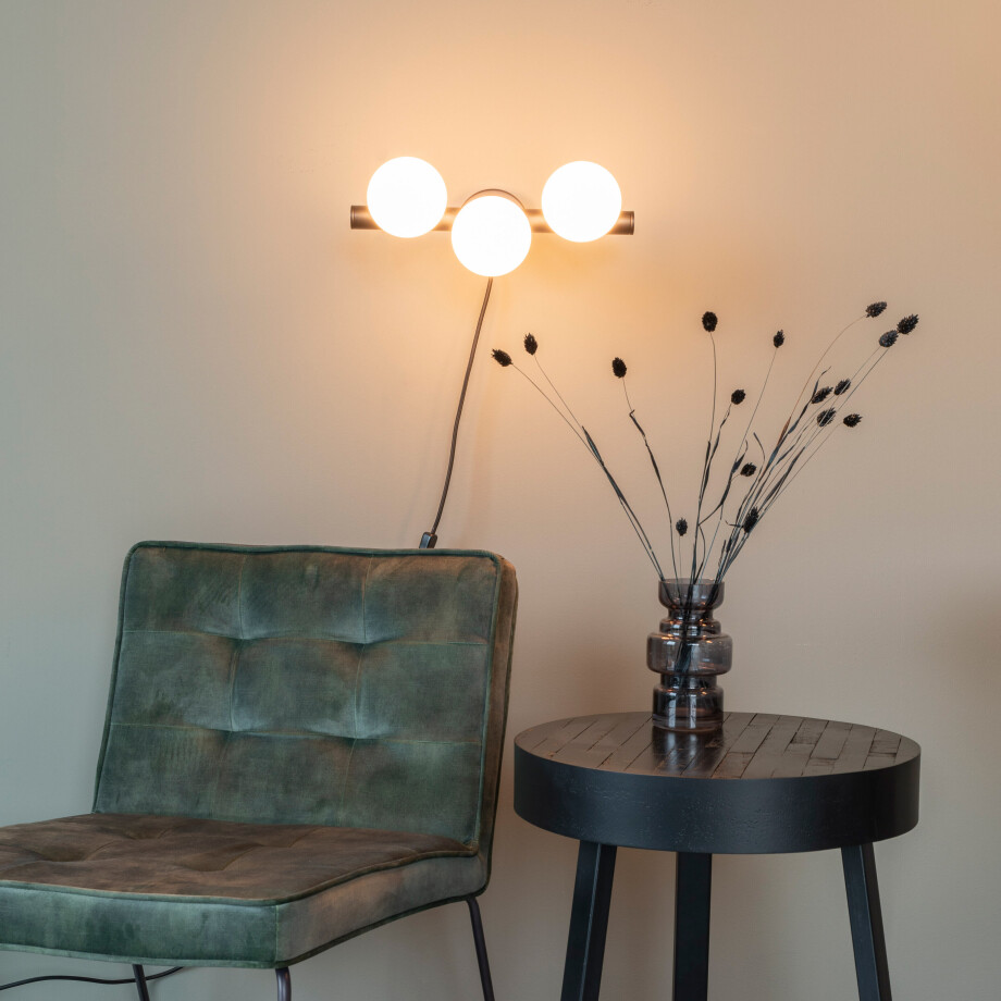 ZILT Wandlamp 'Monique' 3-lamps, kleur Wit afbeelding 1