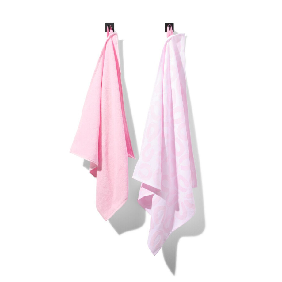HEMA HEMA Thee- En Keukendoek Rookworst - 2 Stuks (roze) afbeelding 1