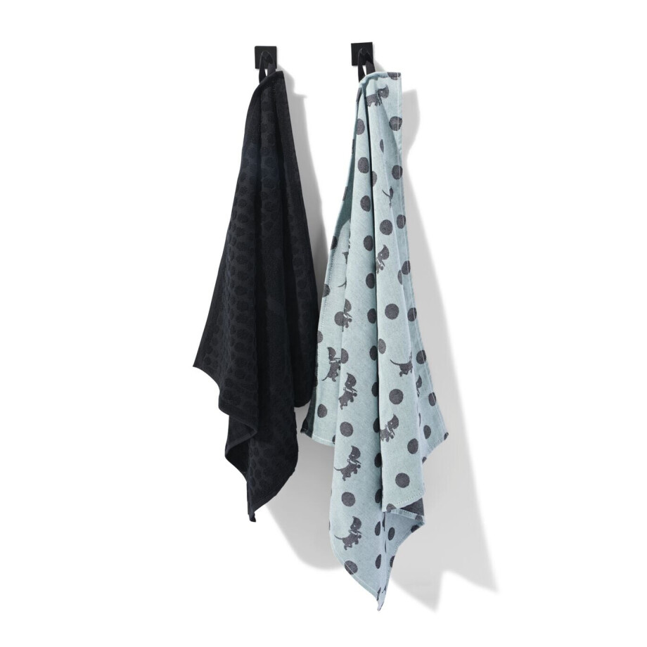 HEMA HEMA Takkie Thee- En Keukendoekset Katoen Blauw - 2 Stuks (blauw) HEMA HEMA Takkie Thee- En Keukendoekset Katoen Blauw - 2 Stuks (blauw) afbeelding 1