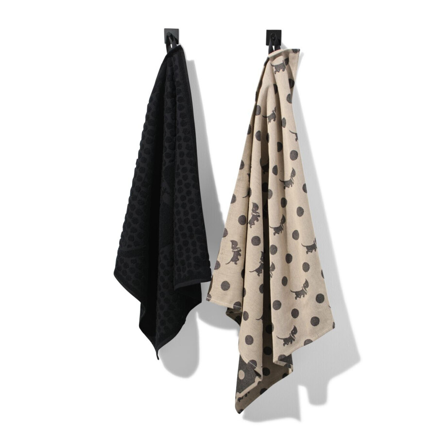 HEMA HEMA Takkie En Siepie Thee- En Keukendoekset Beige - 2 Stuks (beige) HEMA HEMA Takkie En Siepie Thee- En Keukendoekset Beige - 2 Stuks (beige) afbeelding 1