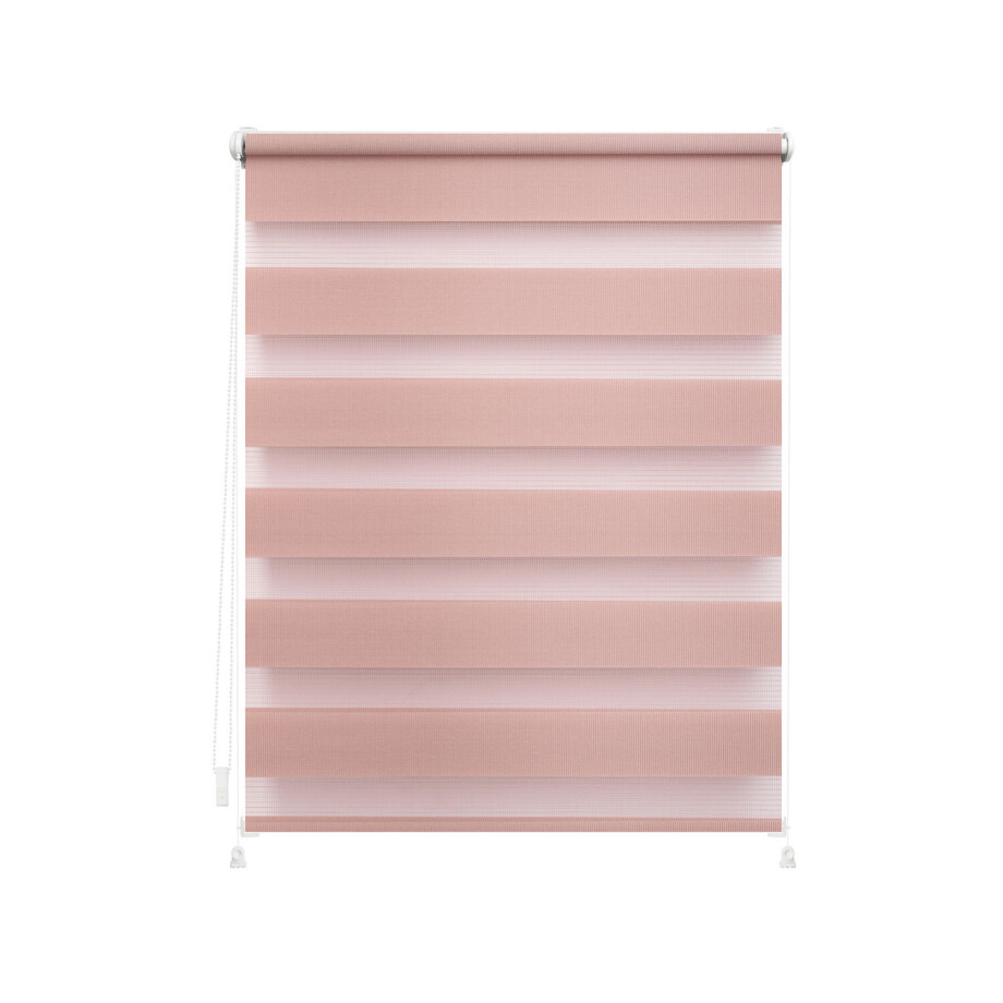 Lichtblick Duo-rolgordijn Klemmfix (Roze, 90 x 150 cm) afbeelding 1
