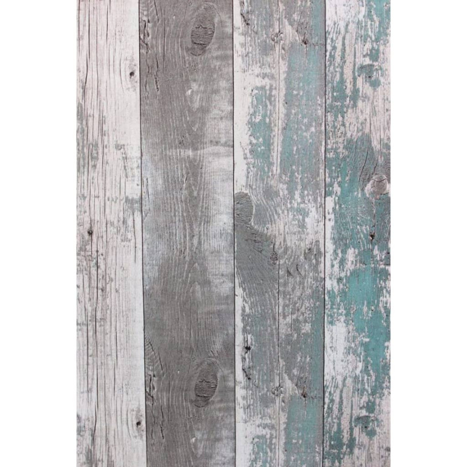 Noordwand Behang Topchic Wooden Planks donkergrijs en blauw afbeelding 1