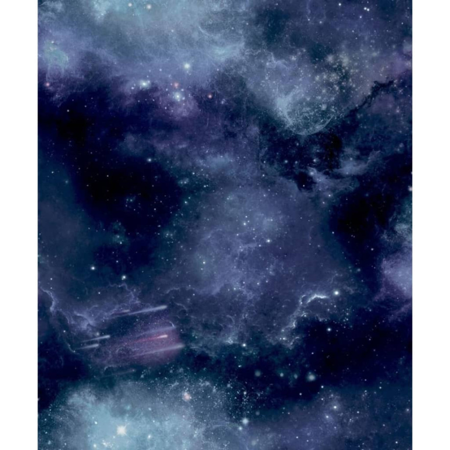 Noordwand Good Vibes Behang Galaxy with Stars zwart en paars afbeelding 1