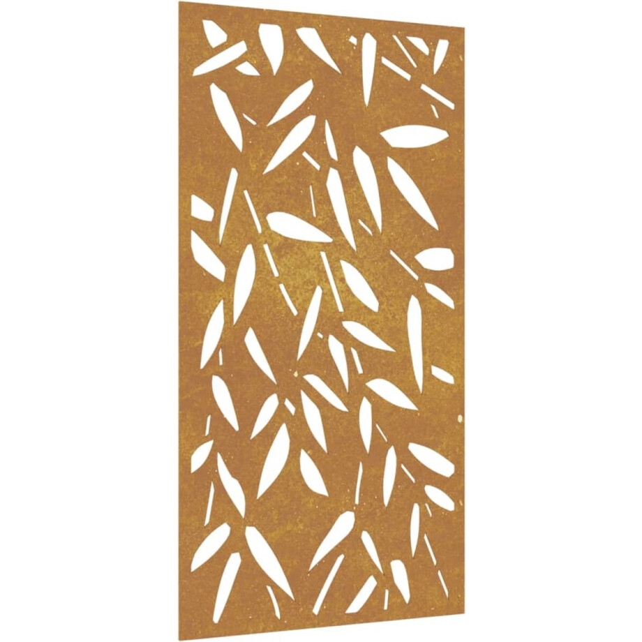 vidaXL - Wanddecoratie - tuin - bamboebladontwerp - 105x55 - cm - cortenstaal vidaXL - Wanddecoratie - tuin - bamboebladontwerp - 105x55 - cm - cortenstaal afbeelding 1