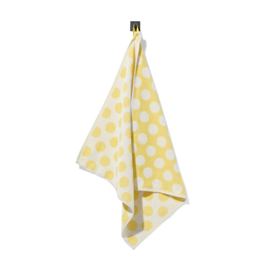 HEMA HEMA Keukendoek 50x50cm Katoen Stippen Geel (geel) afbeelding 1