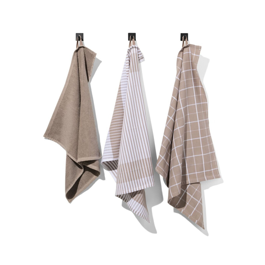 HEMA HEMA Thee- En Keukendoeken Bruin - 4 Stuks (naturel) HEMA HEMA Thee- En Keukendoeken Bruin - 4 Stuks (naturel) afbeelding 1