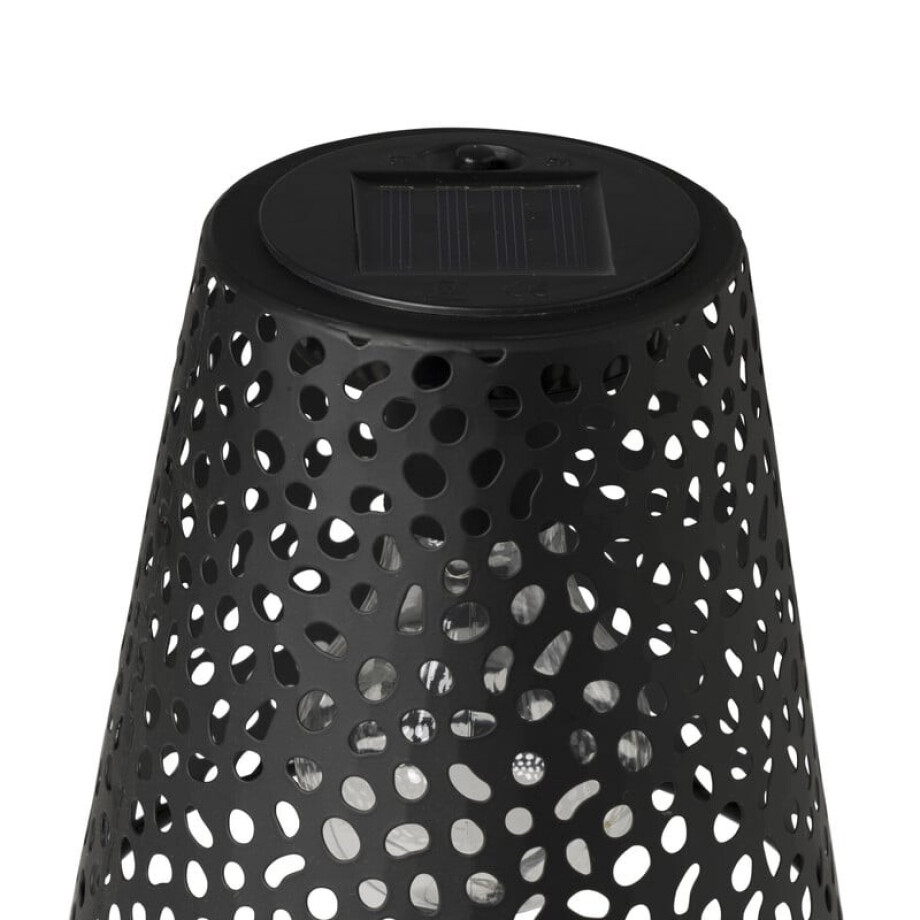 Solar tuinlamp op voet - zwart - ø13x28 cm afbeelding 
