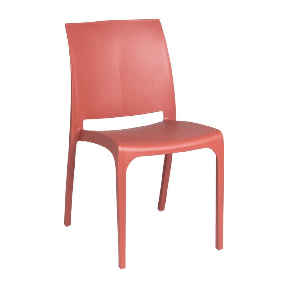 Tuinstoel Sara - rood - 80x54x46 cm afbeelding 