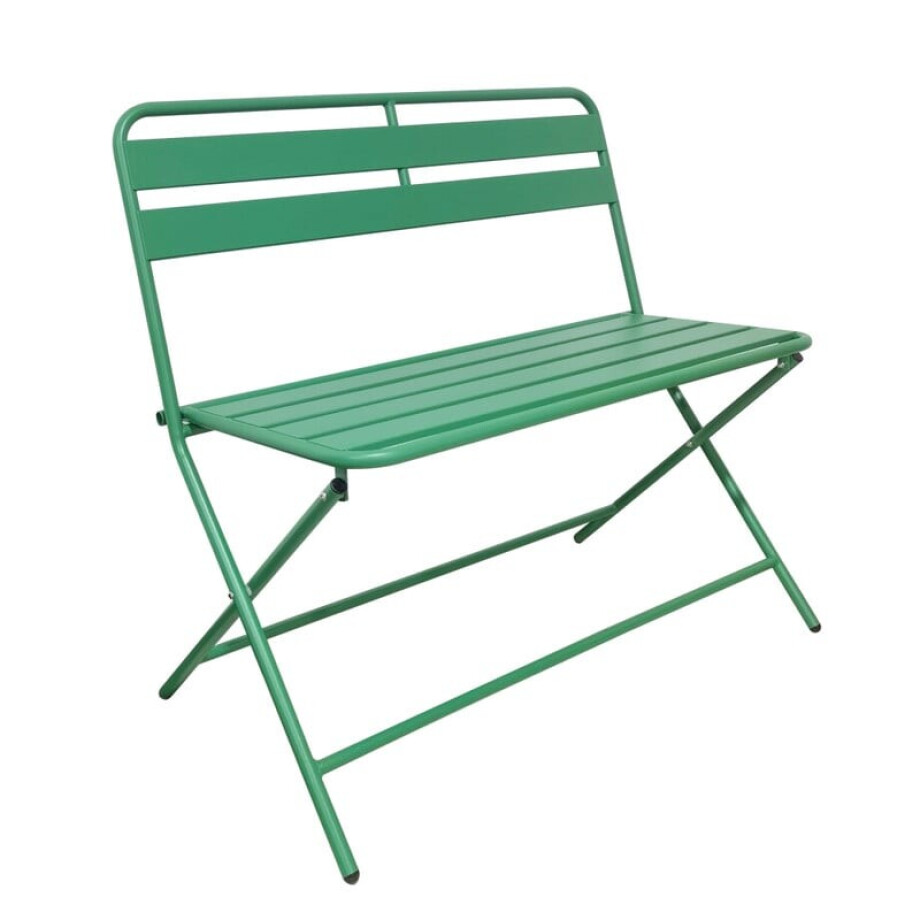 Inklapbare bistrobank Kos - groen - 81x90x48 cm Inklapbare bistrobank Kos - groen - 81x90x48 cm afbeelding