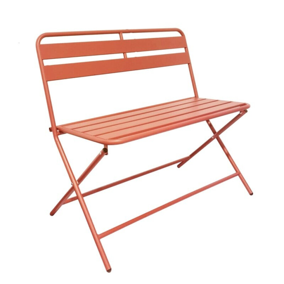 Inklapbare bistrobank Kos - rood - 81x90x48 cm Inklapbare bistrobank Kos - rood - 81x90x48 cm afbeelding