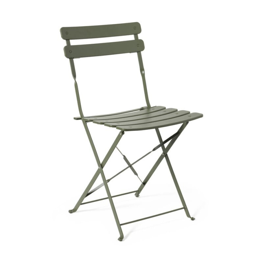 Inklapbare bistrostoel Corfu - groen - 82x46.5x42 cm afbeelding 