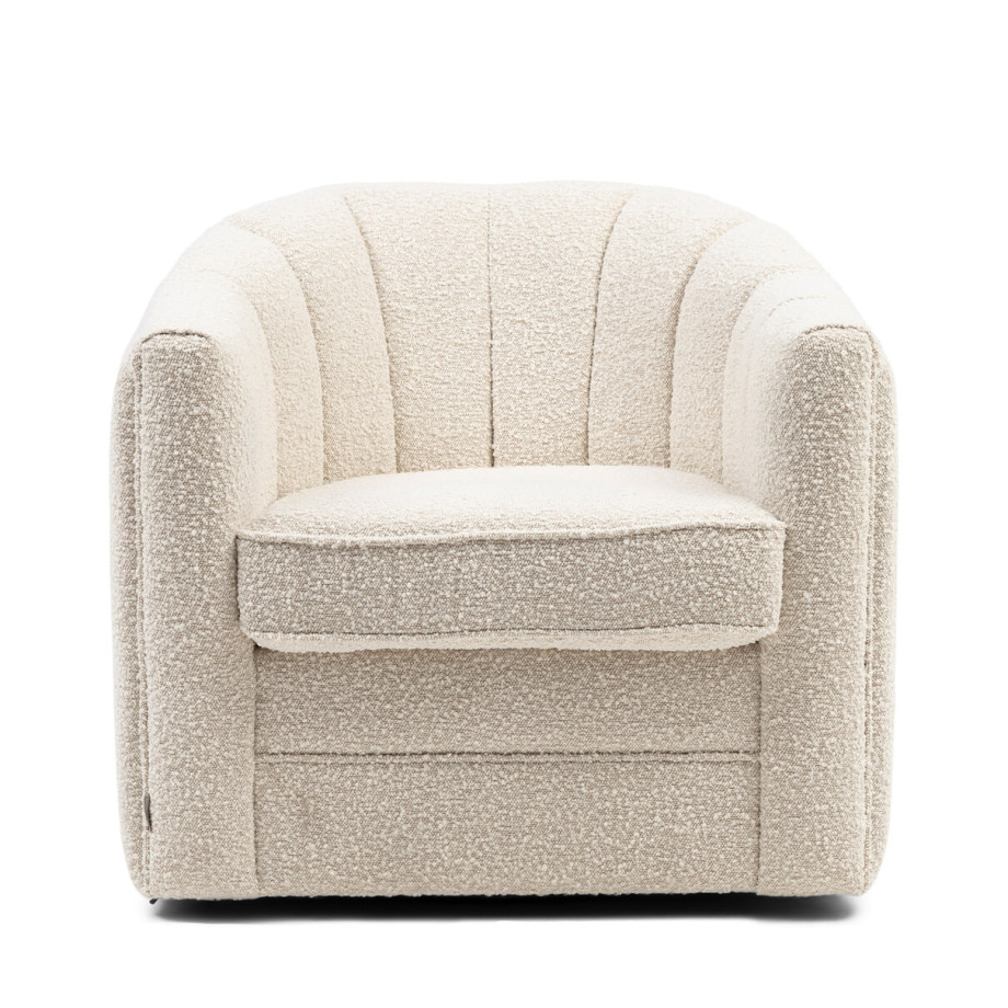 Rivièra Maison Draaibare Fauteuil 'St. Lewis' Bouclé, kleur Zand afbeelding 1