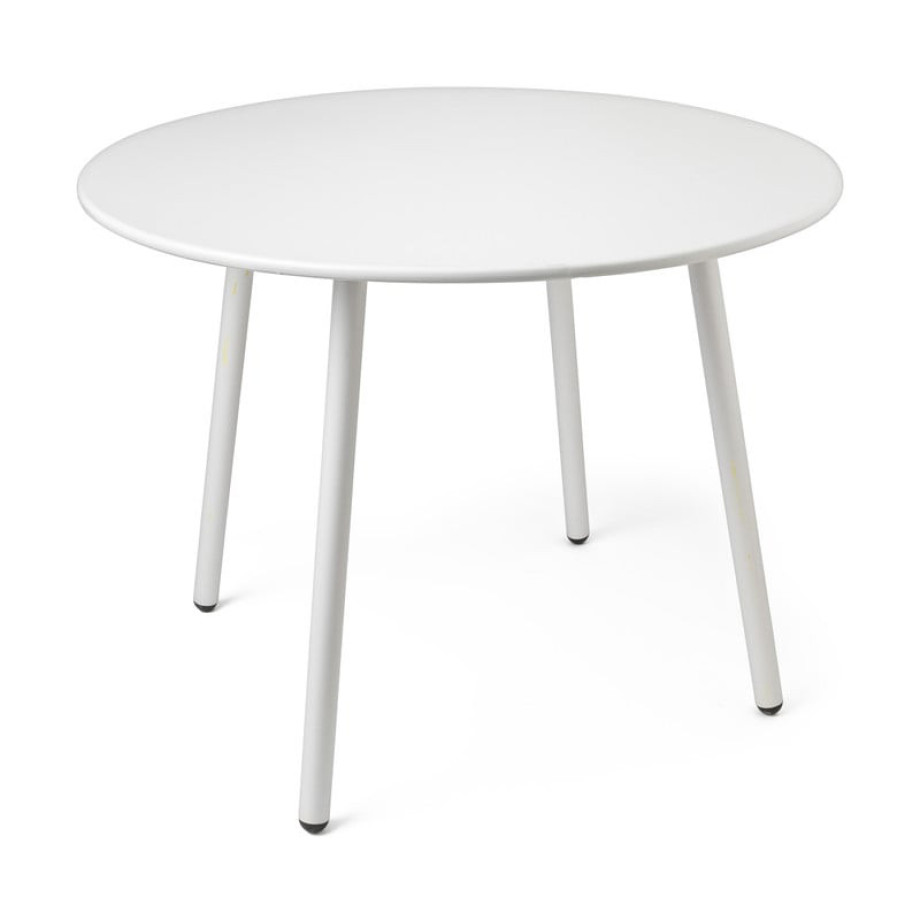 Tuintafel Elisa rond - wit - ⌀95x71 cm afbeelding 