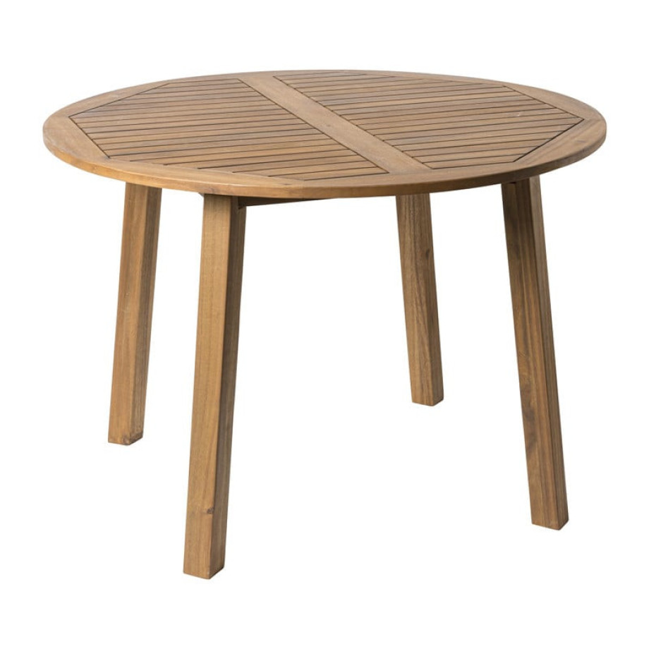 Tuintafel rond - acacia - ø110x77 cm afbeelding 