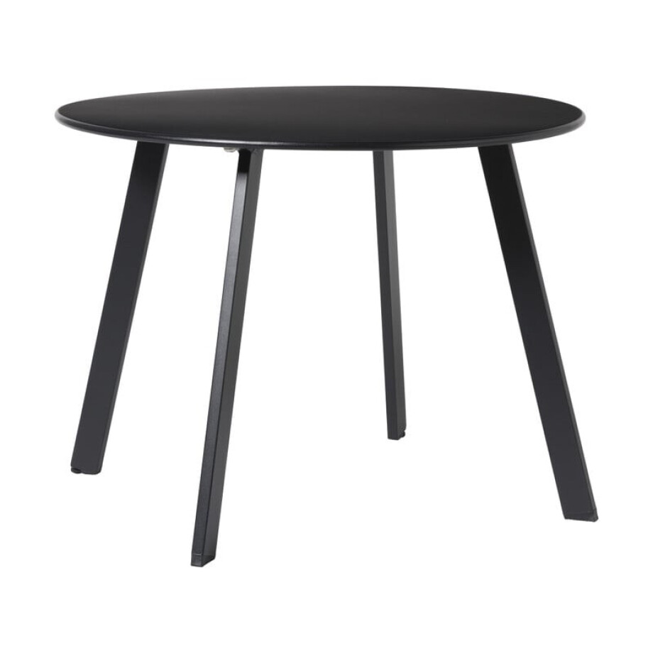 Bijzettafel Diego klein - zwart - ø60x46 cm afbeelding 