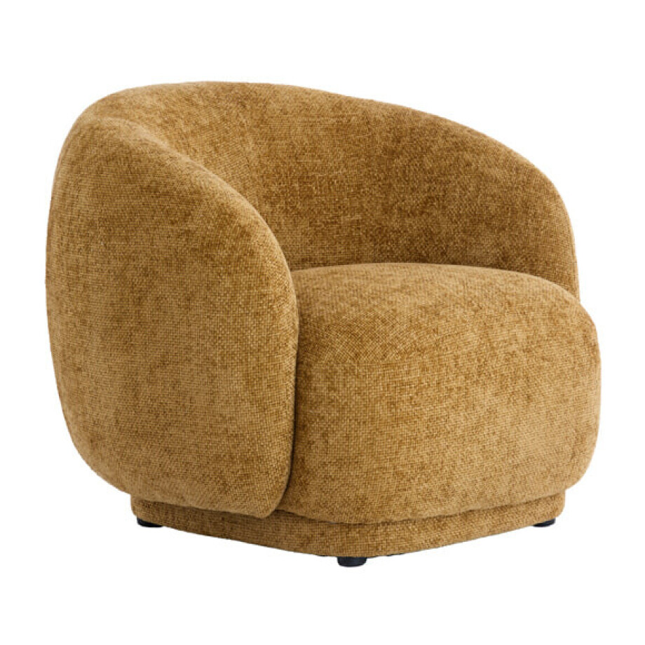Light & Living Fauteuil 'Ovito' kleur Okergeel afbeelding 1