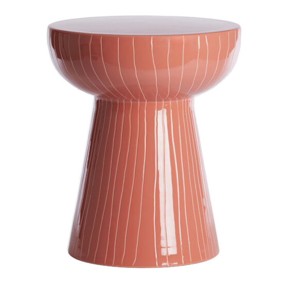 Light & Living Bijzettafel 'Nunoa' 35cm, kleur Koraal afbeelding 1