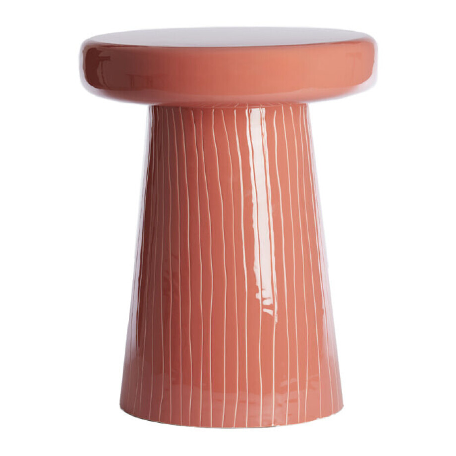 Light & Living Bijzettafel 'Nunoa' 41cm, kleur Koraal afbeelding 1