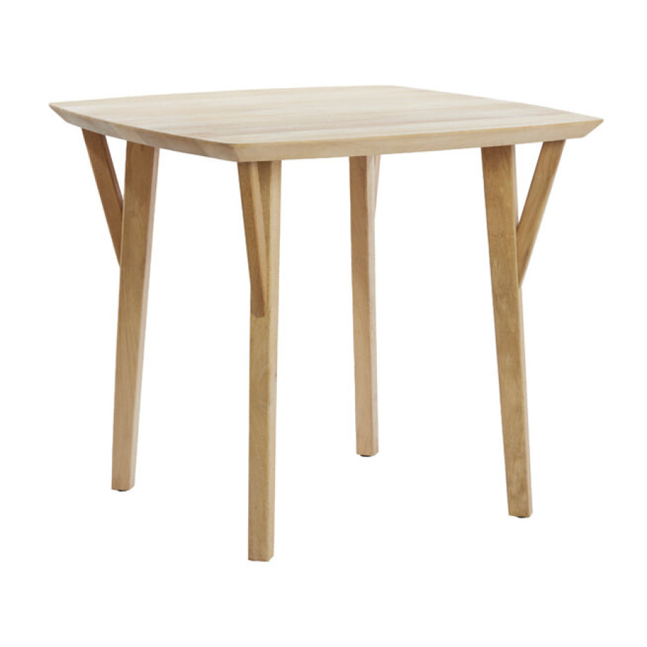 Light & Living Vierkante Bistrotafel 'Quenza' Mangohout, 85 x 85cm, kleur Naturel afbeelding 1