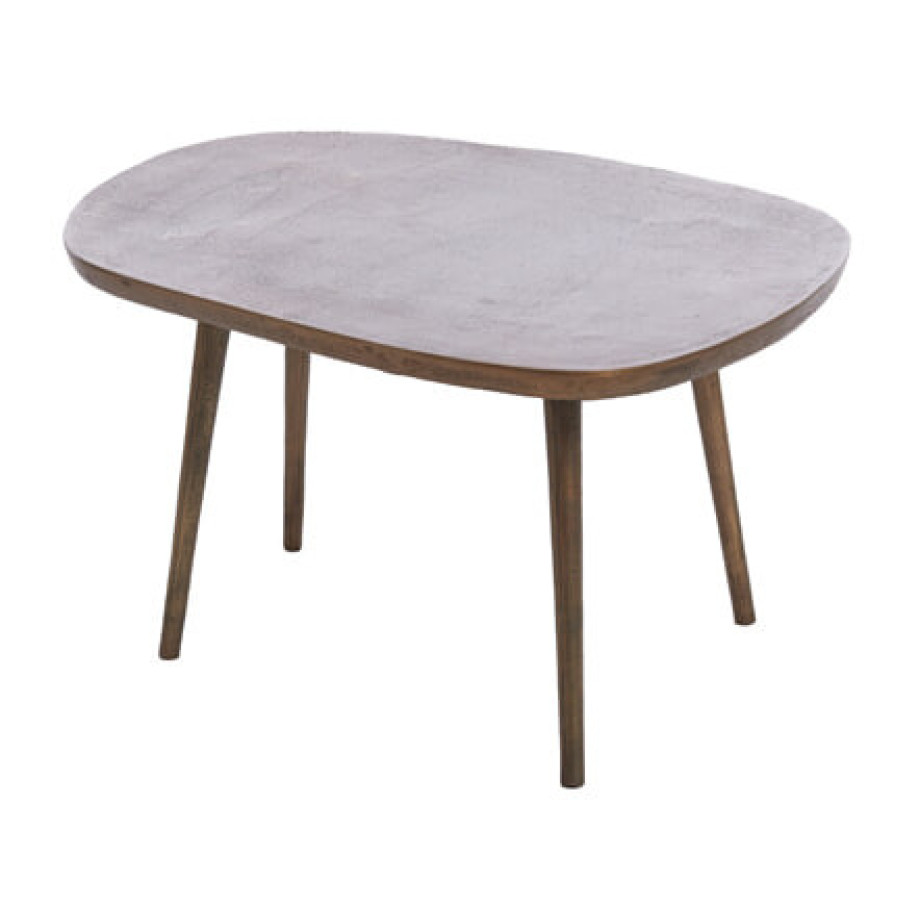 Light & Living Salontafel 'Puno' 64 x 53cm, kleur Antiek Brons afbeelding 1