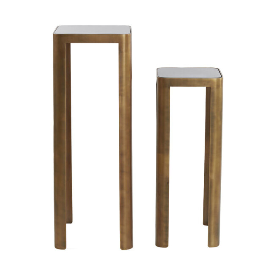 Light & Living Zuil 'Oxe' Set van 2 stuks, kleur Antiek Brons afbeelding 