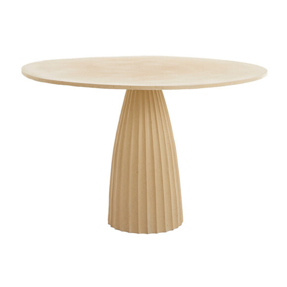 Light & Living Ronde Eettafel 'Veglia' 120cm, kleur Mat Zand afbeelding 