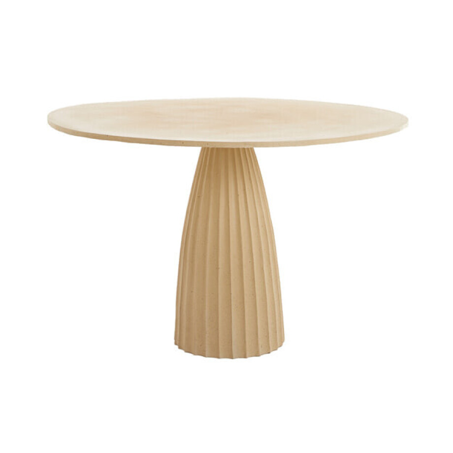 Light & Living Ronde Eettafel 'Veglia' 120cm, kleur Mat Zand Light & Living Ronde Eettafel 'Veglia' 120cm, kleur Mat Zand afbeelding