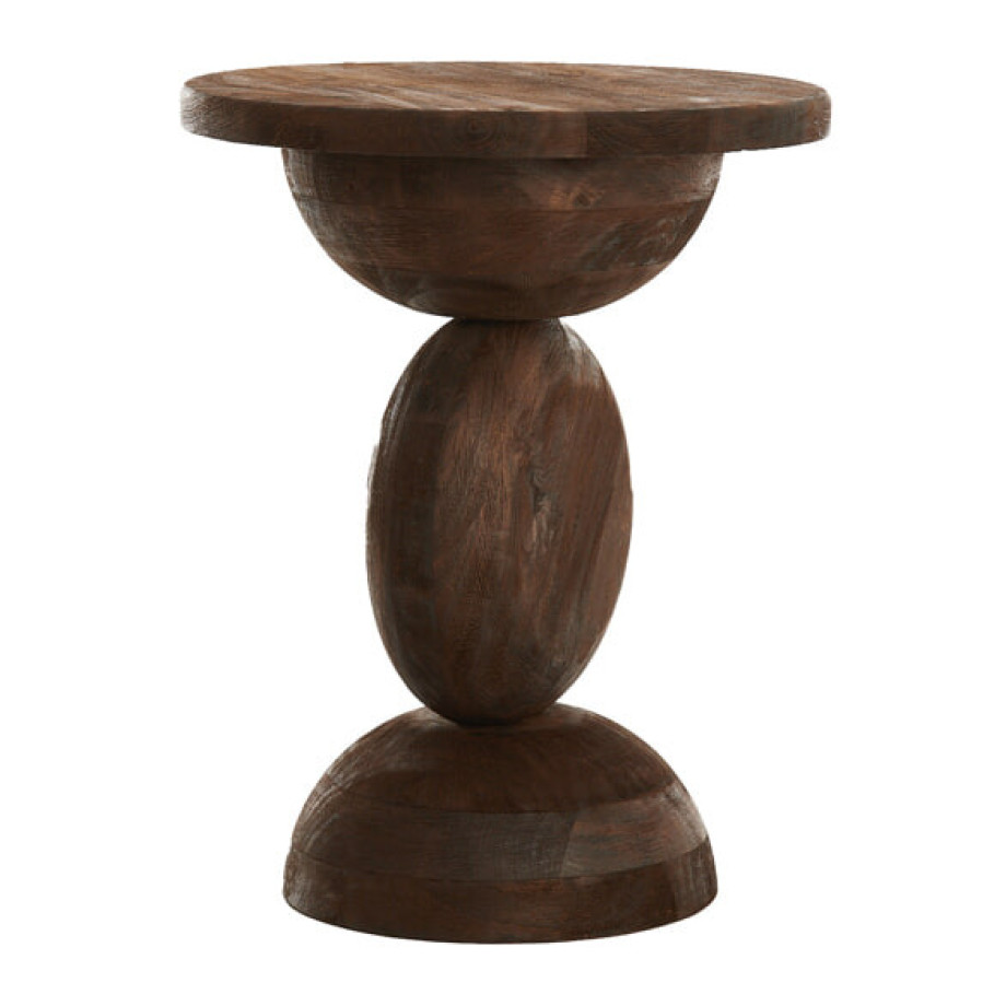Light & Living Bijzettafel 'Mirto' Mangohout, 40cm, kleur Bruin afbeelding 1