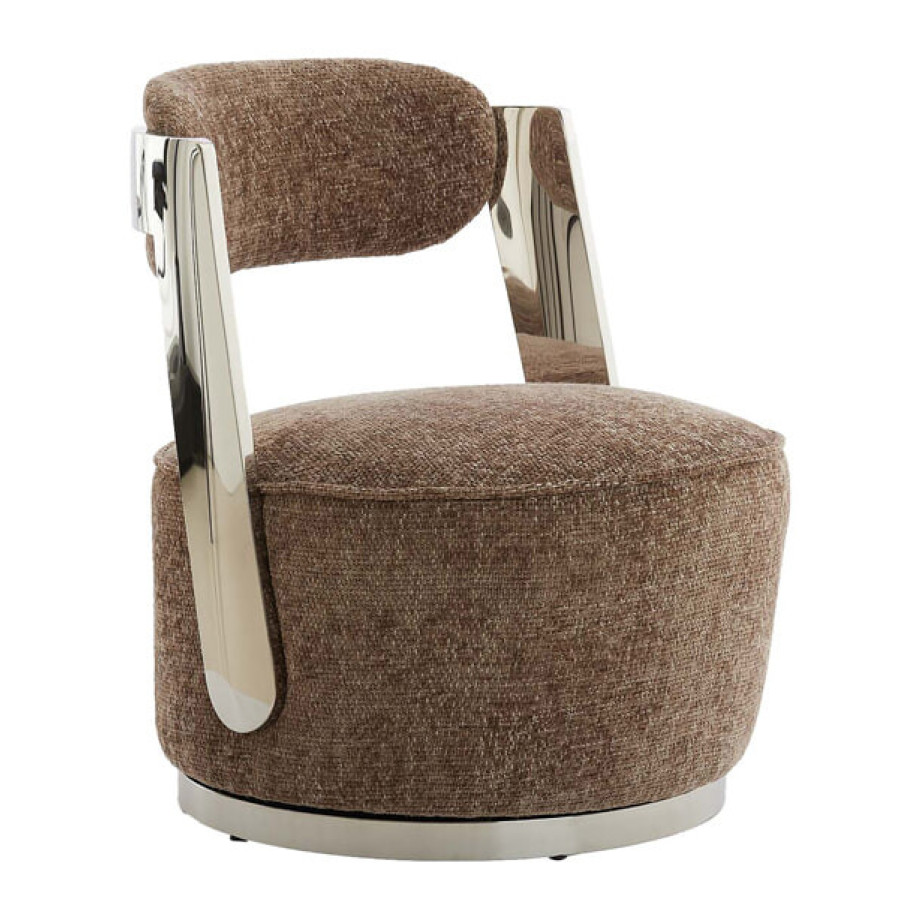 Light & Living Fauteuil 'Kemena' kleur Grijs/Bruin afbeelding 1