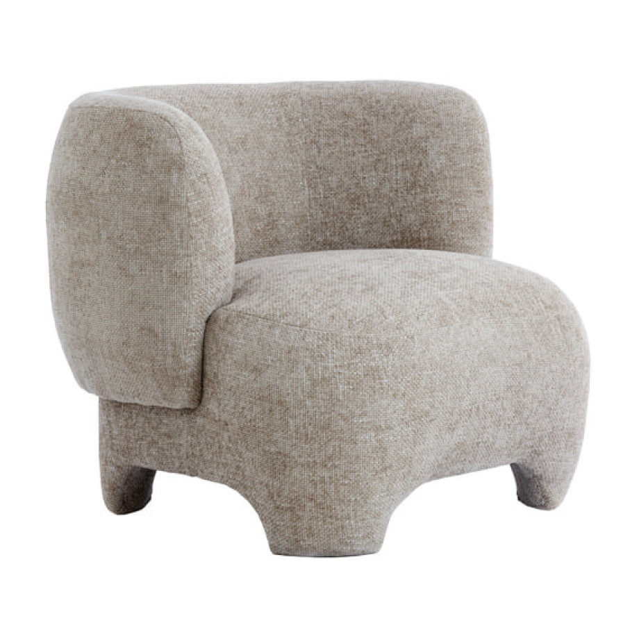 Light & Living Fauteuil 'Zenica' kleur Lichtbruin afbeelding 1