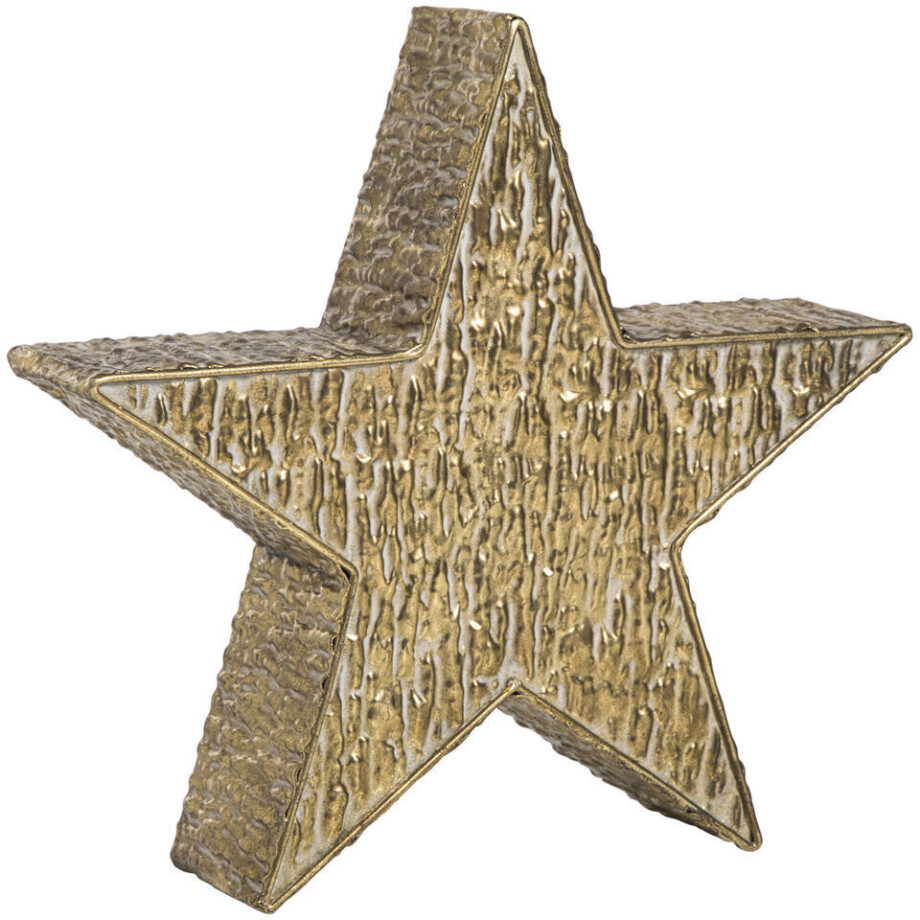 Leen Bakker - Object Ster Goudkleur - 35,5x9x34 Cm - Metaal - Goudkleurig afbeelding 1