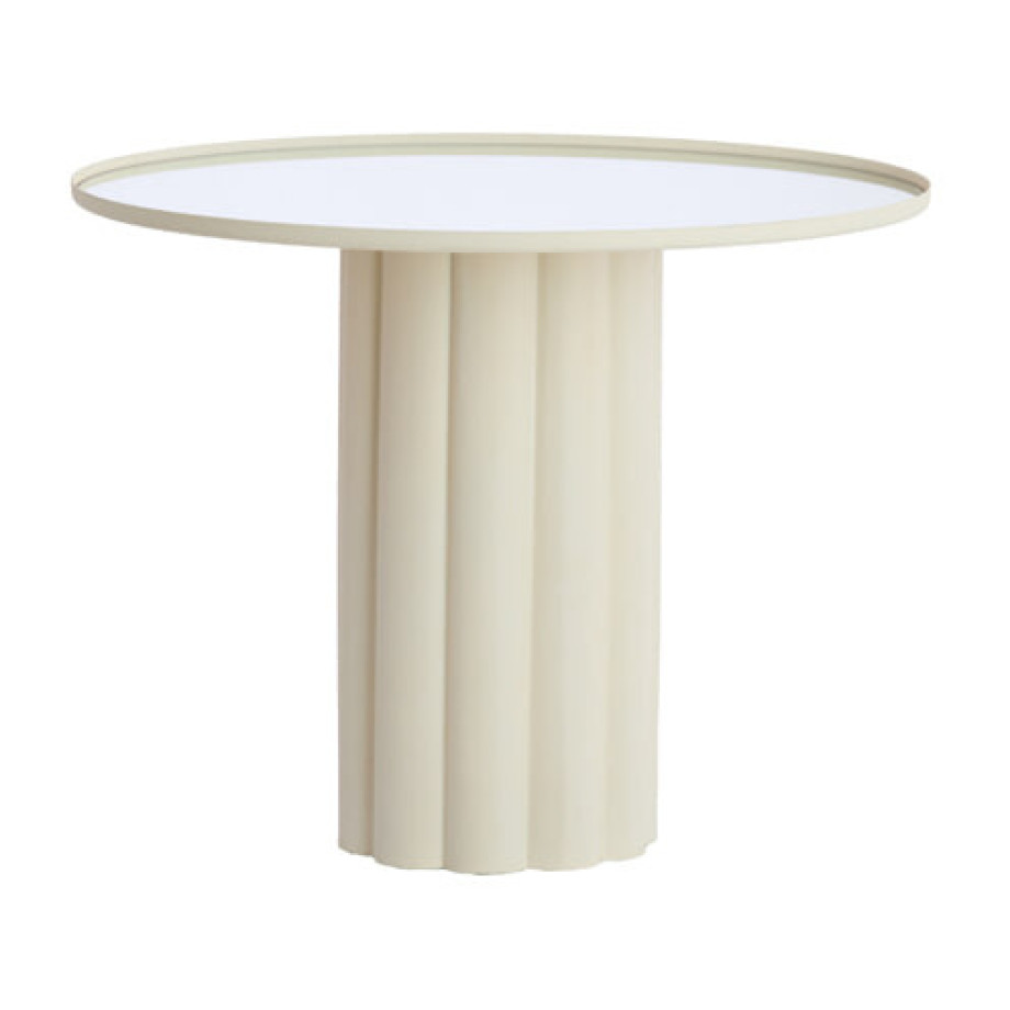 Light & Living Bijzettafel 'Rosario' 54cm hoog, kleur Crème afbeelding 