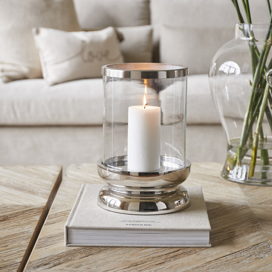 Rivièra Maison Windlicht 'Hurricane' 29cm hoog Rivièra Maison Windlicht 'Hurricane' 29cm hoog afbeelding 1