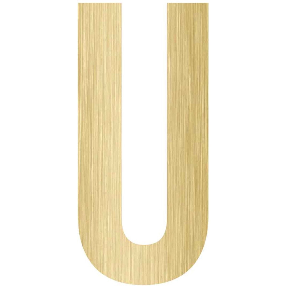 MDF Letter U, creatief, knutselen, deco, 1 stuk, 6mm mdf 20cm MDF Letter U, creatief, knutselen, deco, 1 stuk, 6mm mdf 20cm afbeelding 1