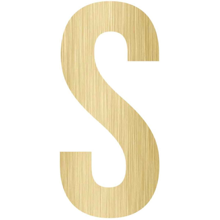 MDF Letter S, creatief, knutselen, deco, 1 stuk, 6mm mdf 37cm afbeelding 1