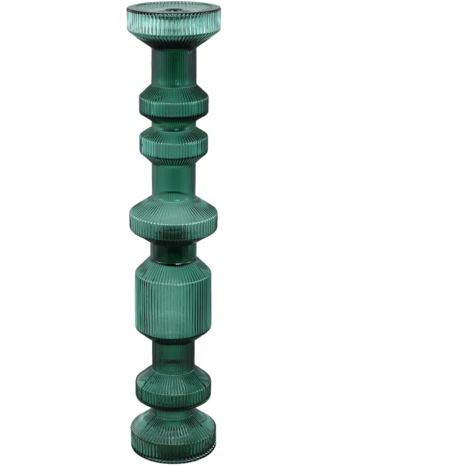 PTMD - Kandelaar Galinda - Groen - 13x13x64cm afbeelding 1