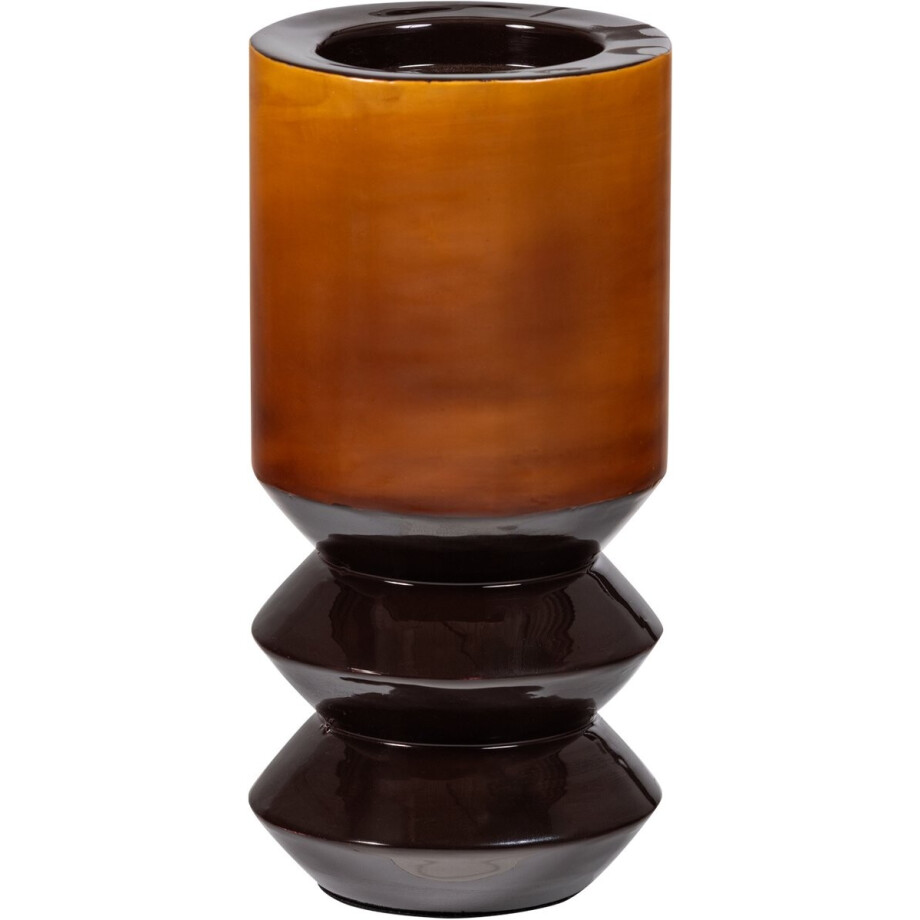 WOOOD Kiva Kandelaar 33x15 CM - Metaal - Bruin - 33x15x15 cm afbeelding 1