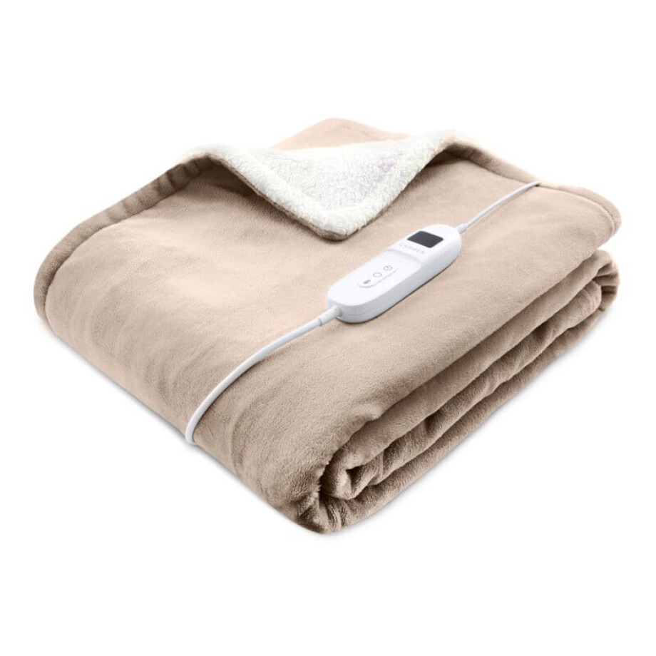 Warmtedeken - beige - 130x180 cm afbeelding 