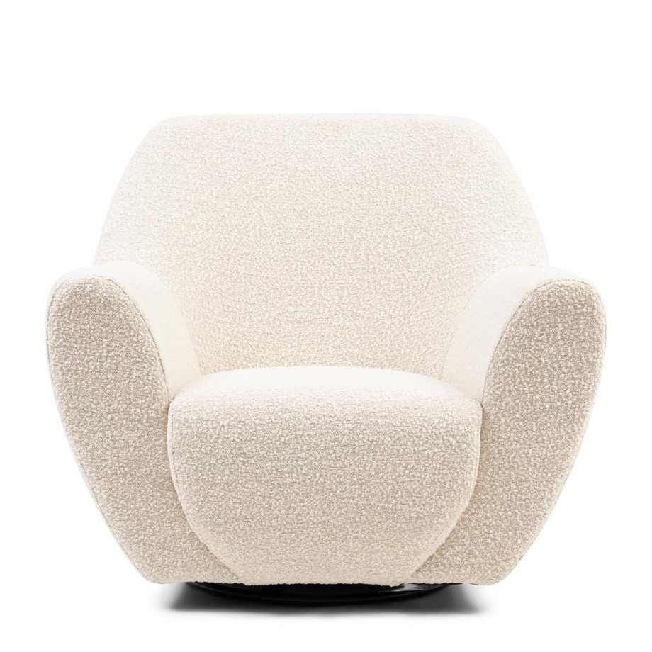 Fauteuil The Jill Swivel, White Sand, Bouclé afbeelding 1