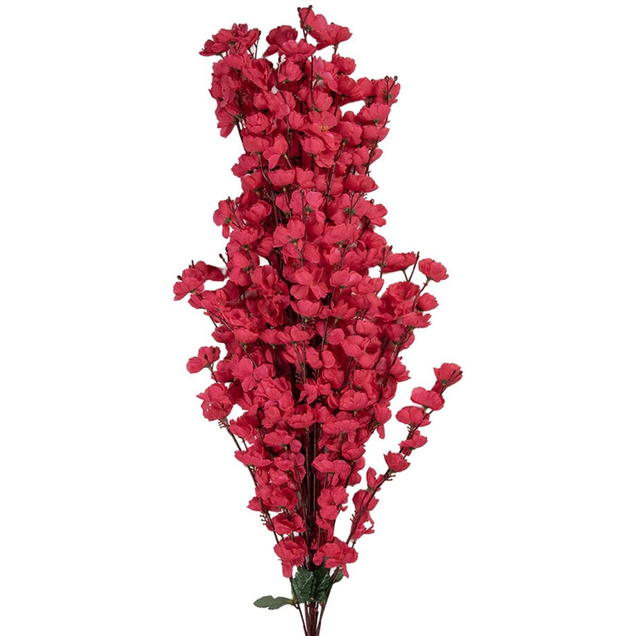 Clayre & Eef Decoratie Tak - Zijden 100 cm Roze Kunststof Kunstbloemen Clayre & Eef Decoratie Tak - Zijden 100 cm Roze Kunststof Kunstbloemen afbeelding 1