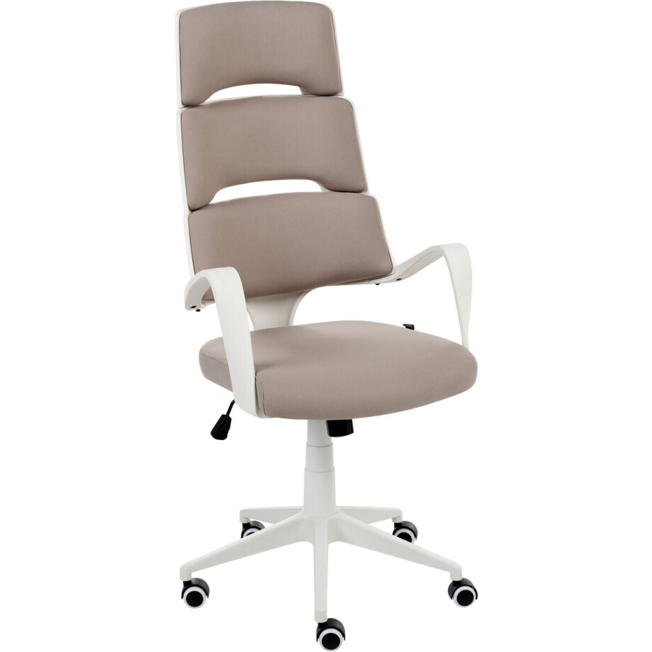 BELIANI GRANDIOSE - Bureaustoel - Taupe - Polyester BELIANI GRANDIOSE - Bureaustoel - Taupe - Polyester afbeelding 1