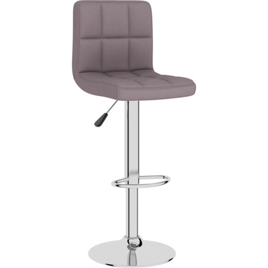 vidaXL - Barkruk - stof - taupe vidaXL - Barkruk - stof - taupe afbeelding 1
