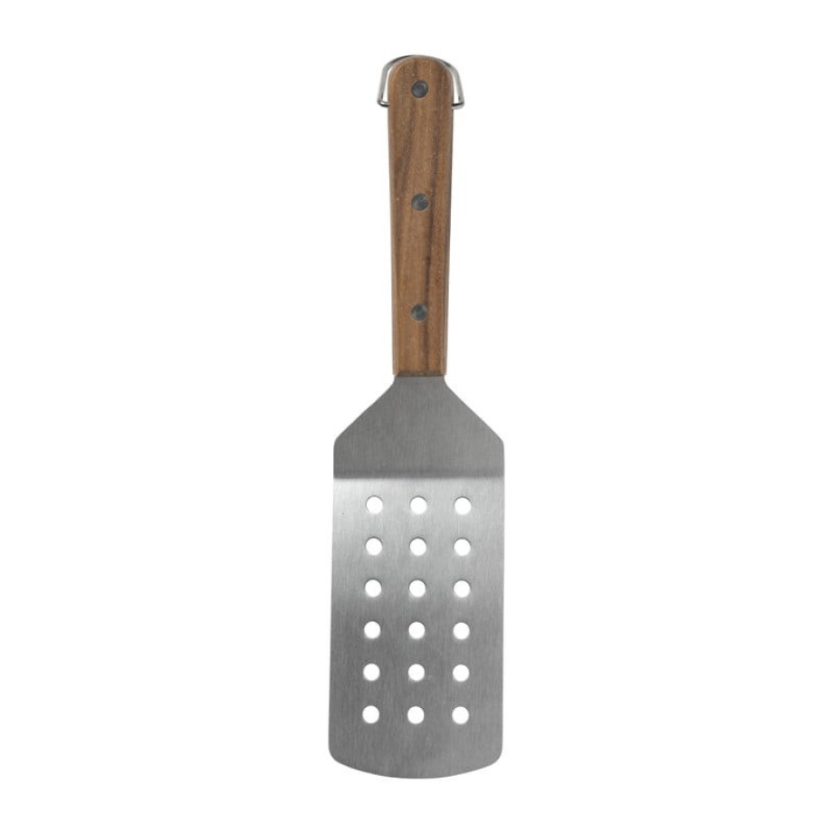 BBQ spatel - RVS/hout - 29.7 cm afbeelding 