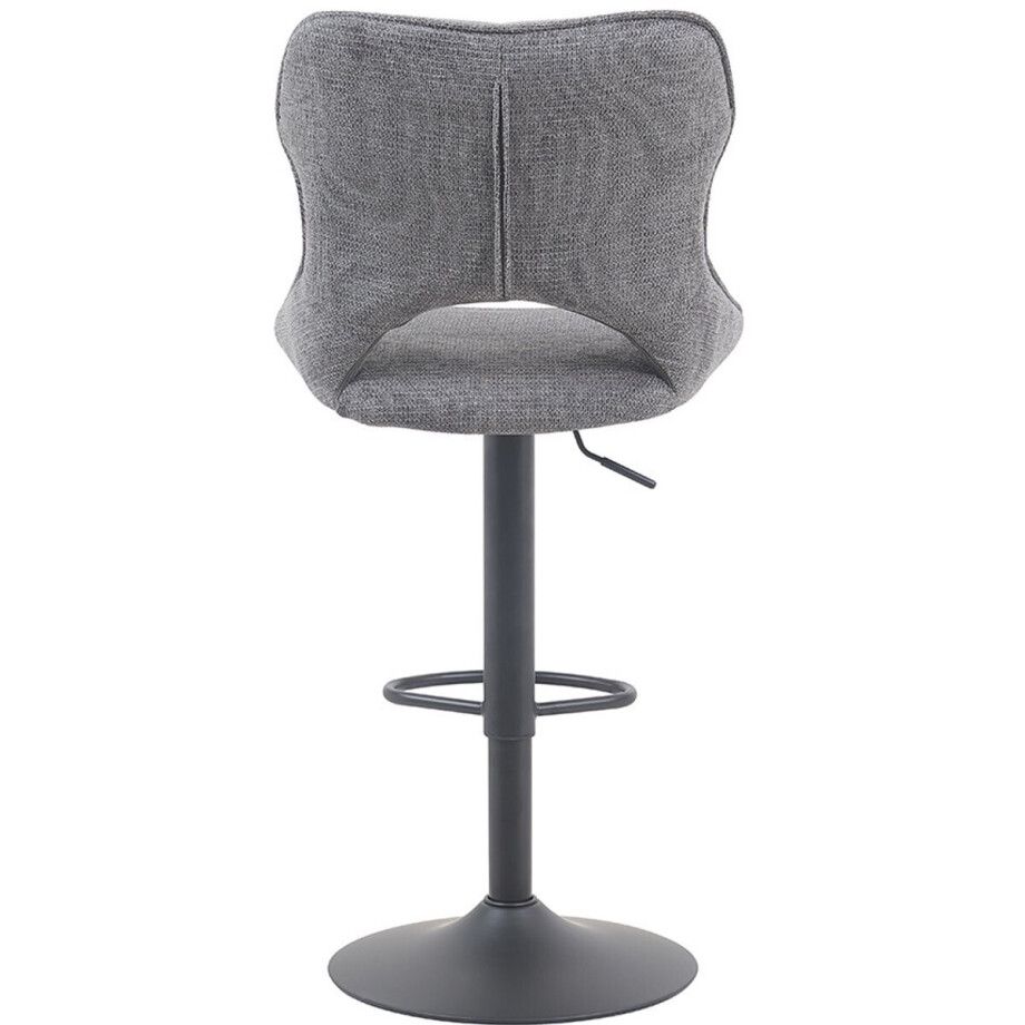 Barstoel 'Mori' Stof Ote Share Donkergrijs - Set van 2 afbeelding 1
